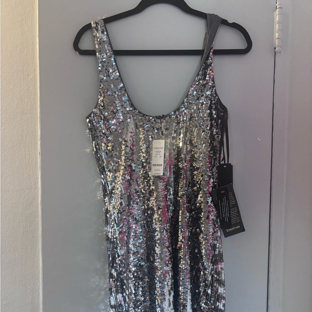 Bebe Limited Edition Sequin Glam Mini Dress
